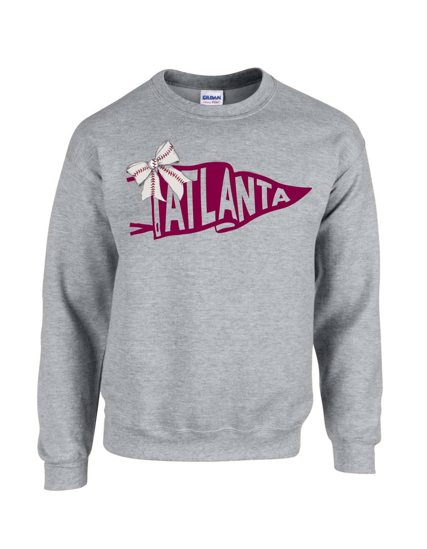 ATL Rabbits Baseball Bow Pennant Sweatshirt