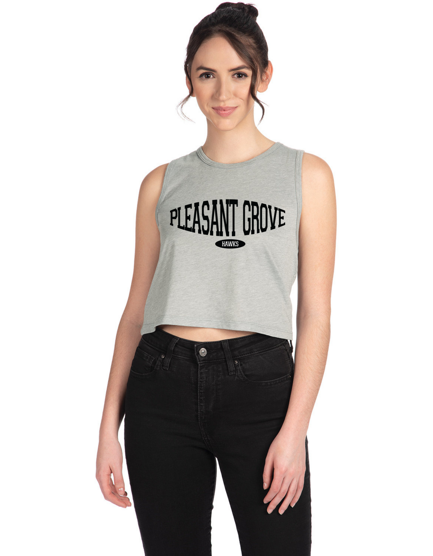 Pleasant Grove Hawks Classic Cropped Tank