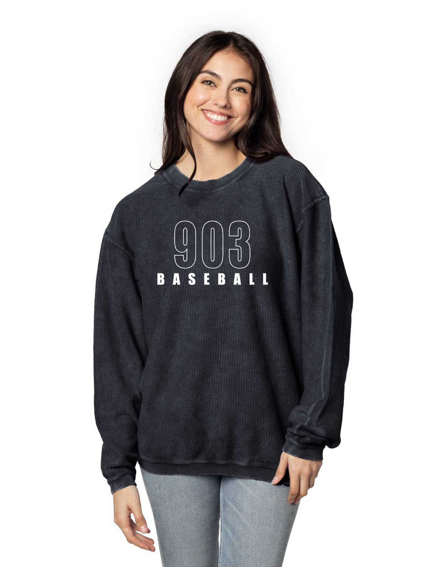 903 Classic Corded Crewneck Pullover