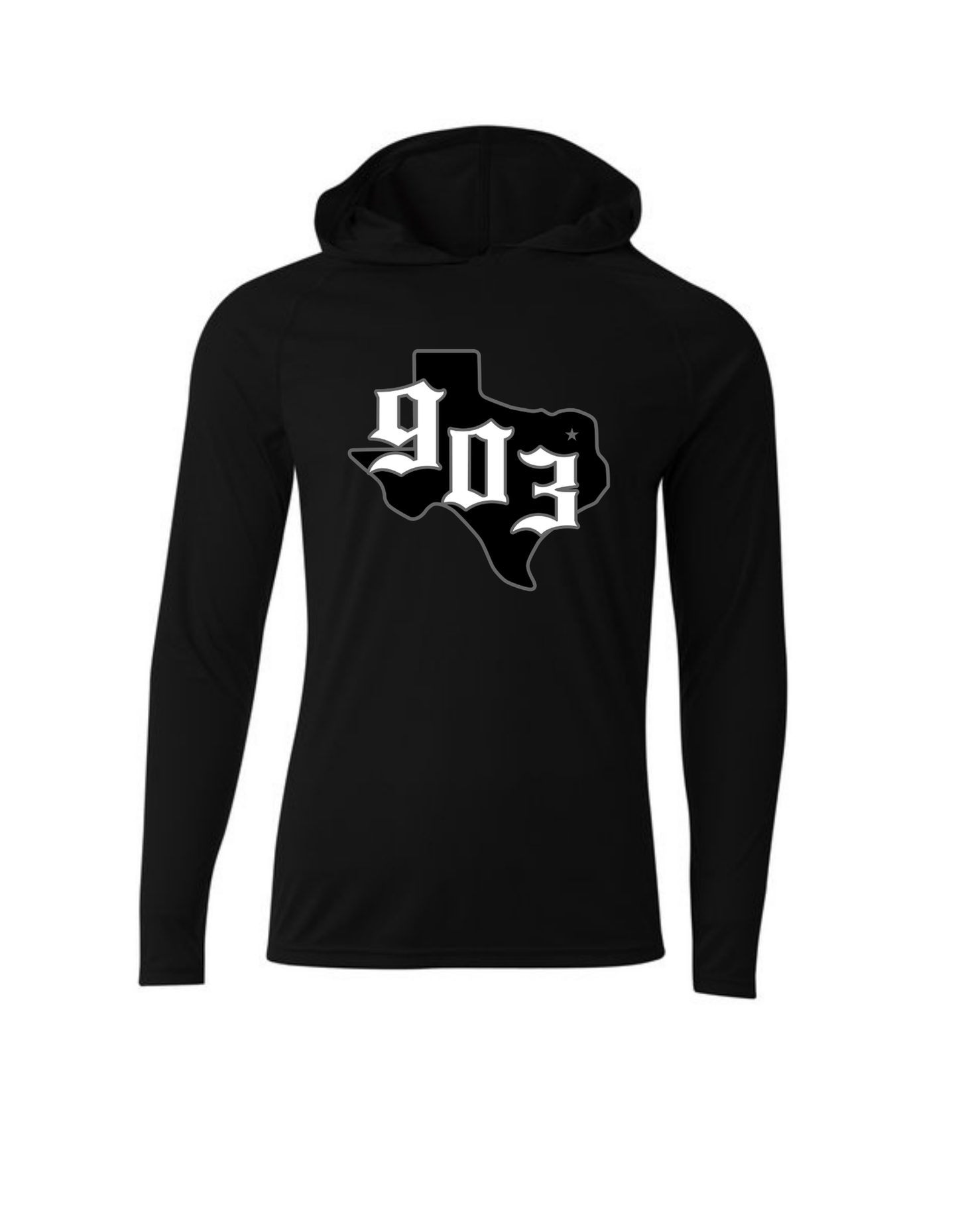 903 Texas Long Sleeve Performance Hooded Tee