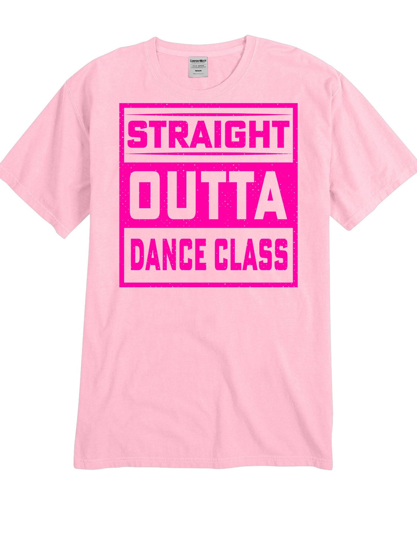 Straight outta dance class pink Tee