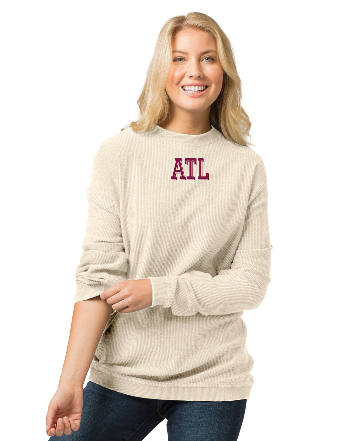 Mini ATL Corded Pullover Crew