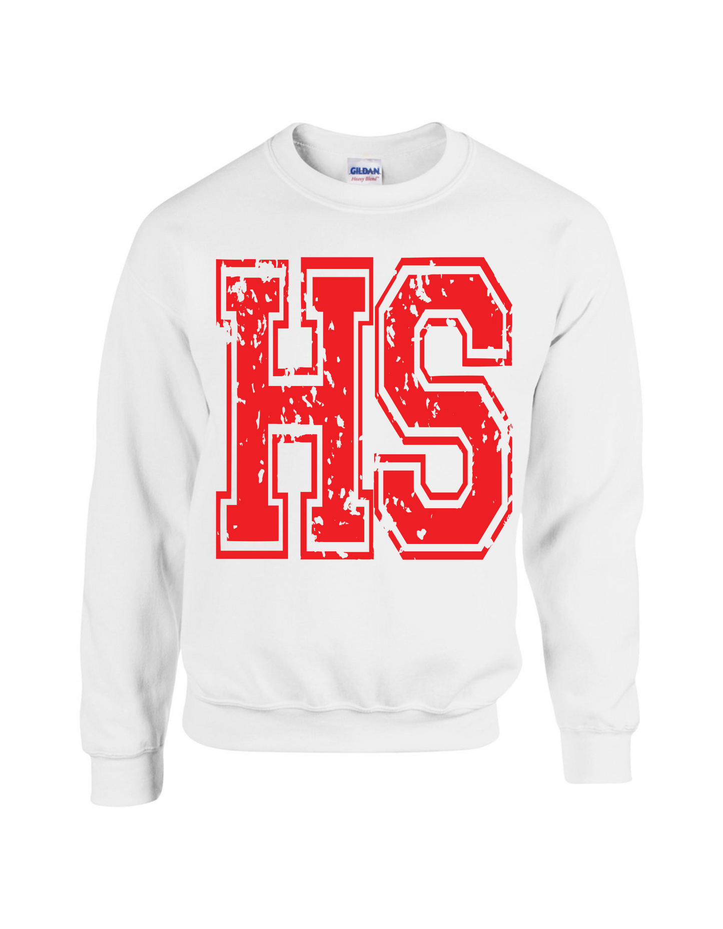 Distressed "HS" Sweatshirt