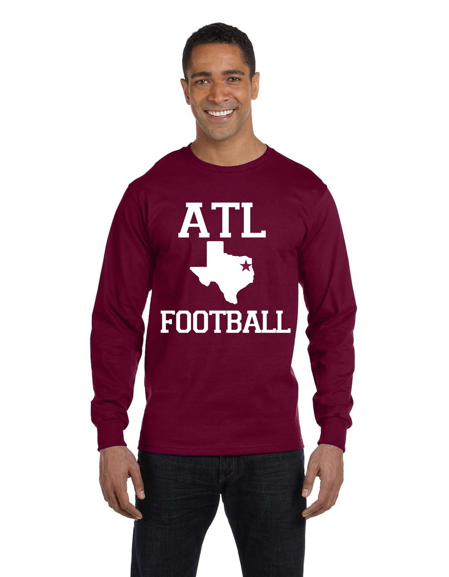 ATL - TX Football - Unisex Cotton long sleeve T-shirt