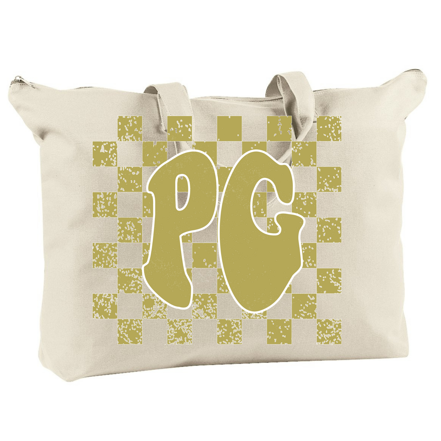 PG Checkered Tote Bag