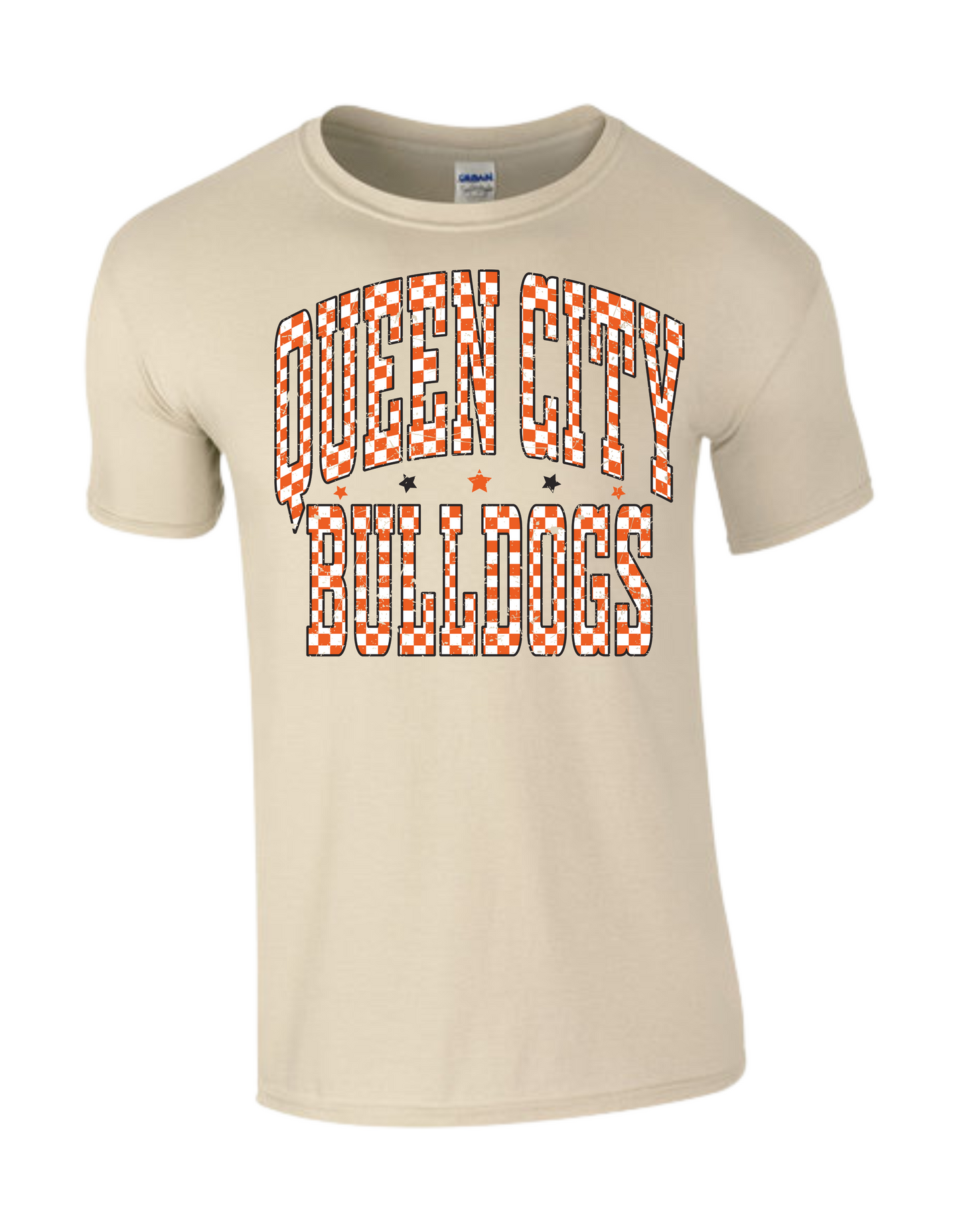 Queen City Bulldogs Gingham Tee