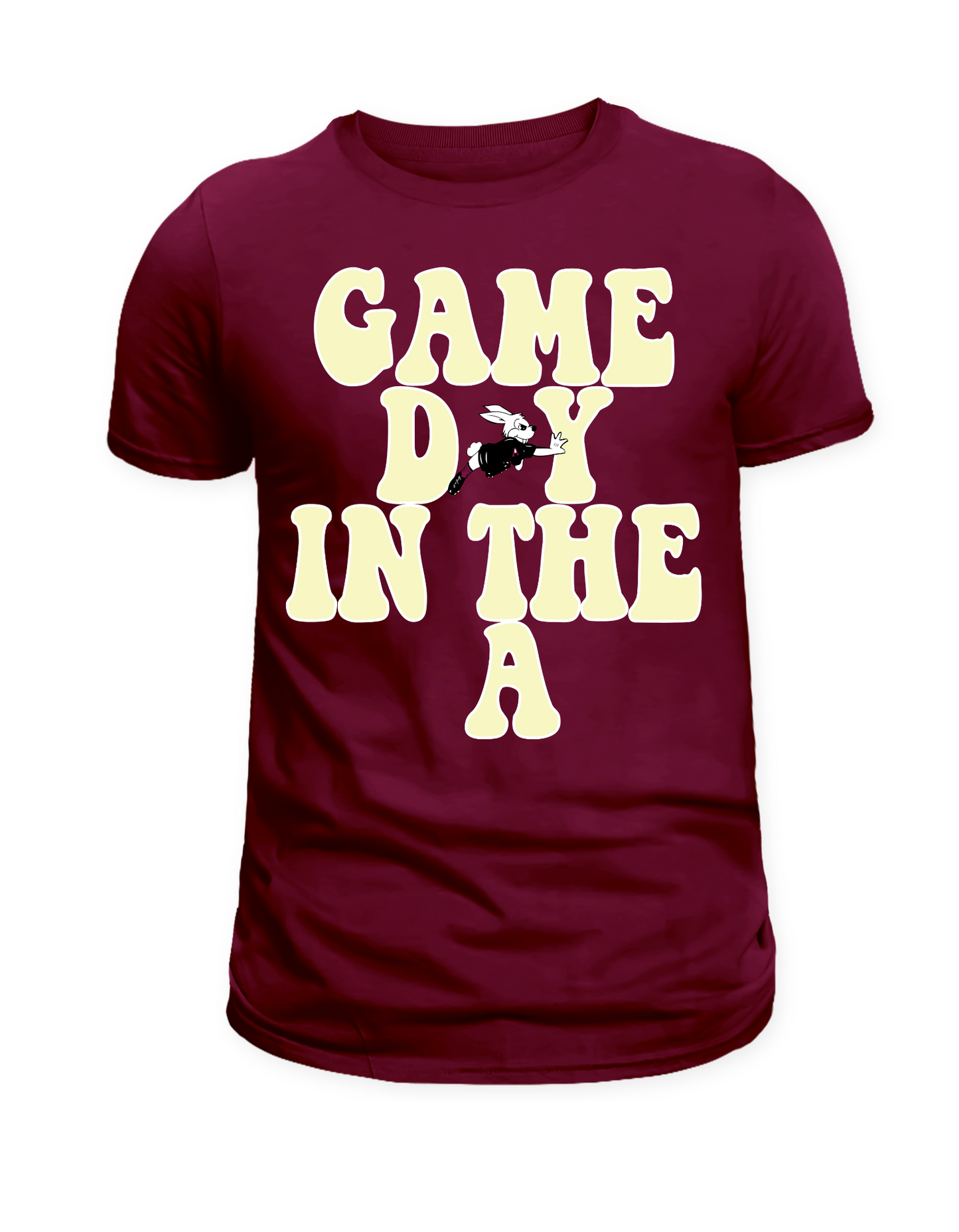 Game Day in the A - unisex maroon cotton t-shirt