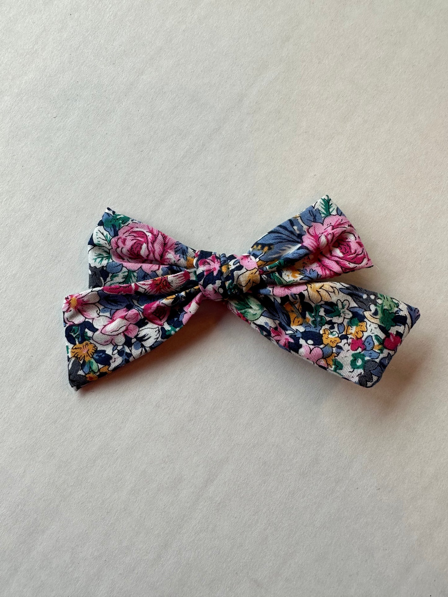 Linen Bow - Floral