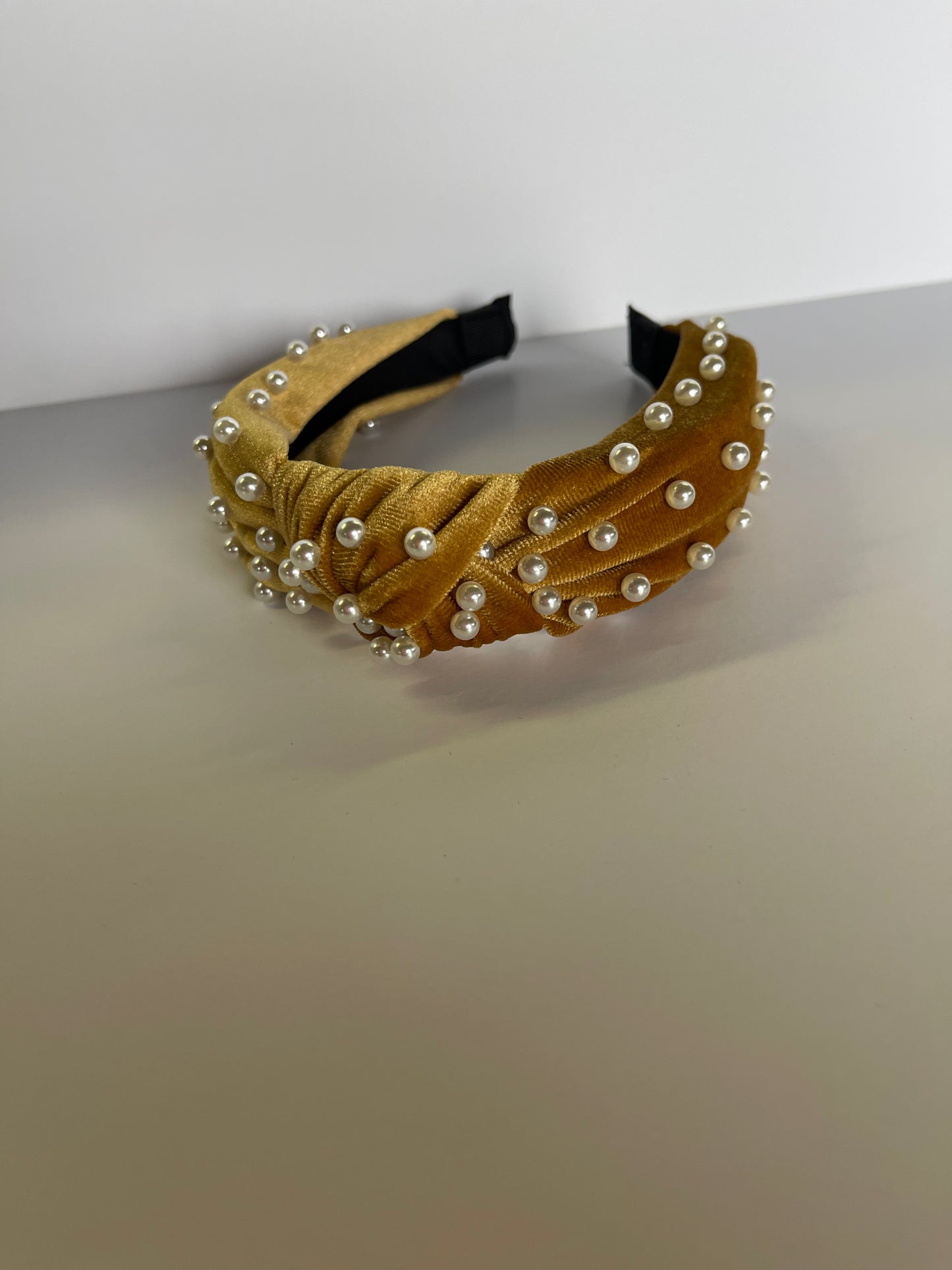 'Anna' Headband in mustard