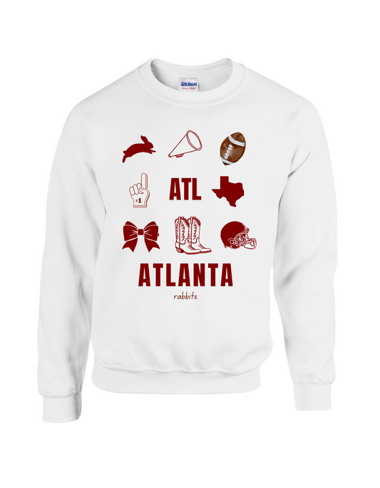 Atlanta Rabbits Collage Sweatshirt