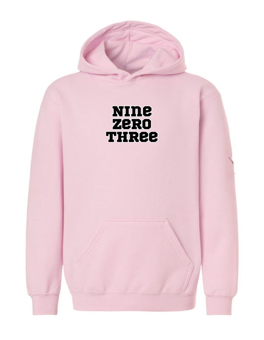 Nine-Zero-Three pink hoodie