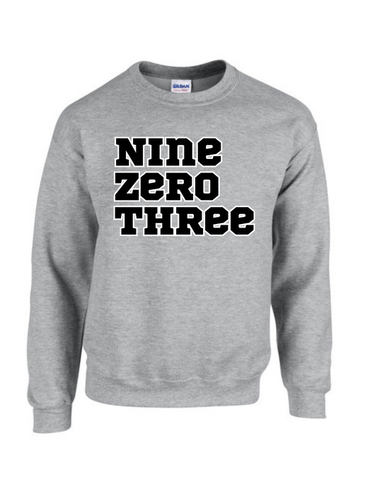 Nine-Zero-Three grey sweatshirt