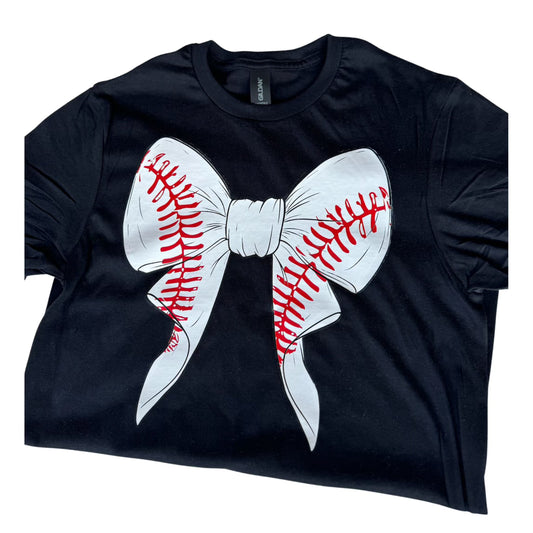 Baseball bow- Tee of the week