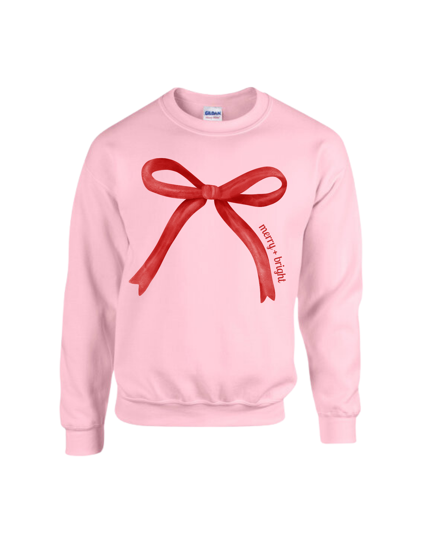 Merry and Bright Bow Sweatshirt