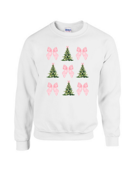 Christmas Bow Collage Sweatshirt