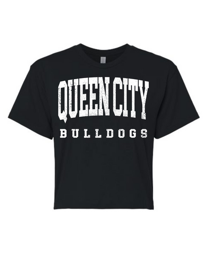 Queen City Football Cropped Tee