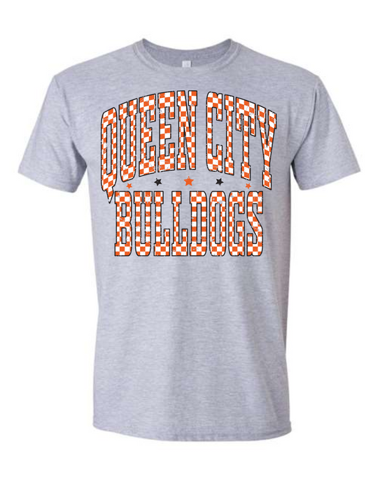 Queen City Bulldogs Gingham Tee