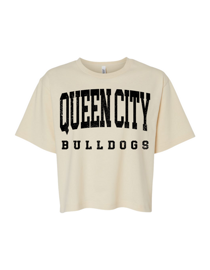 Queen City Football Cropped Tee