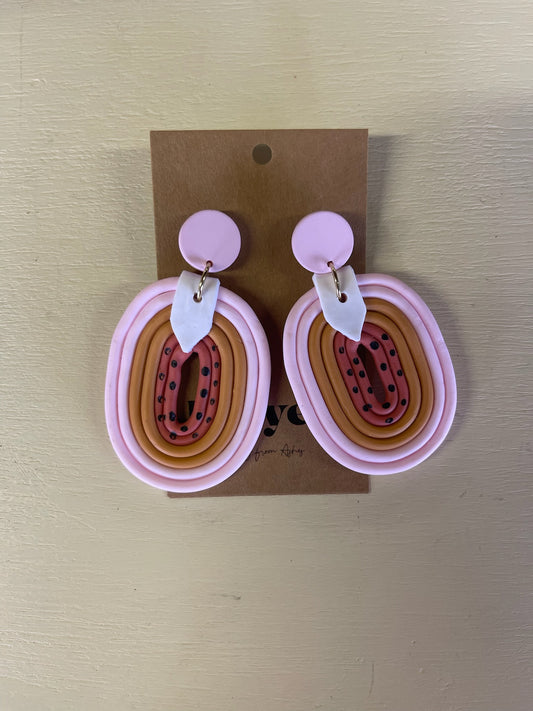 'Cake Pop' Earrings in bubblegum pink