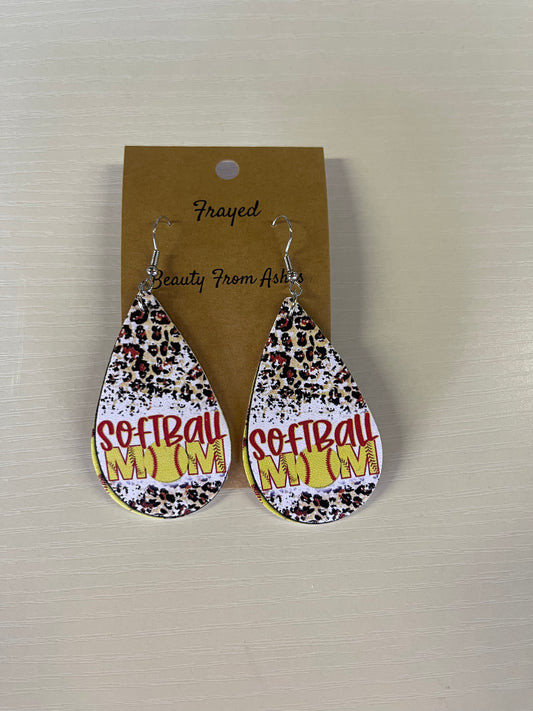 ‘Softball Mom' earrings