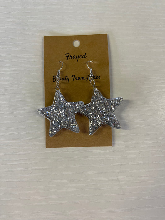 ‘Rockstar' earrings in silver