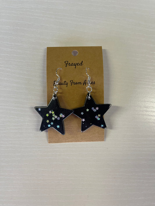 'Rockstar' earrings in black